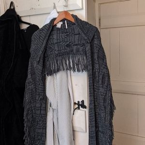 Free People Hooded Knit Scarf
